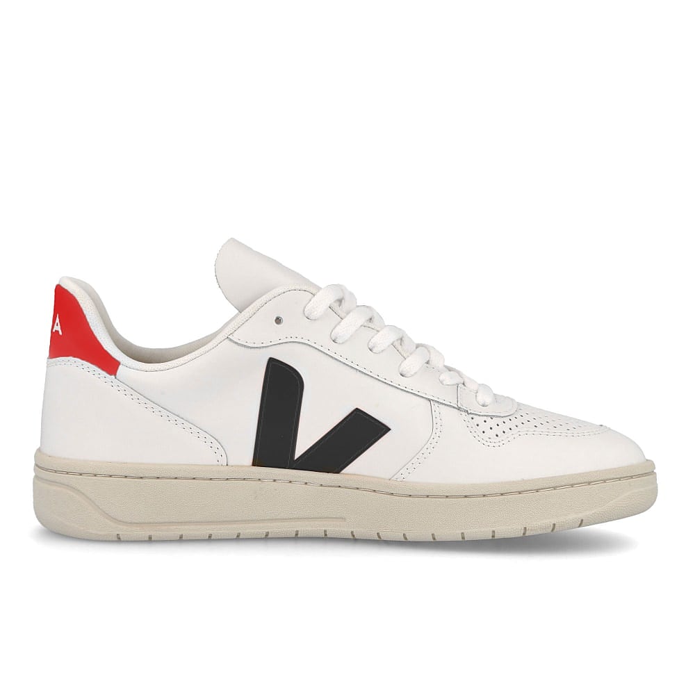 Veja v-10 leather Extra White / Nautico Pekin   Material | Overkill