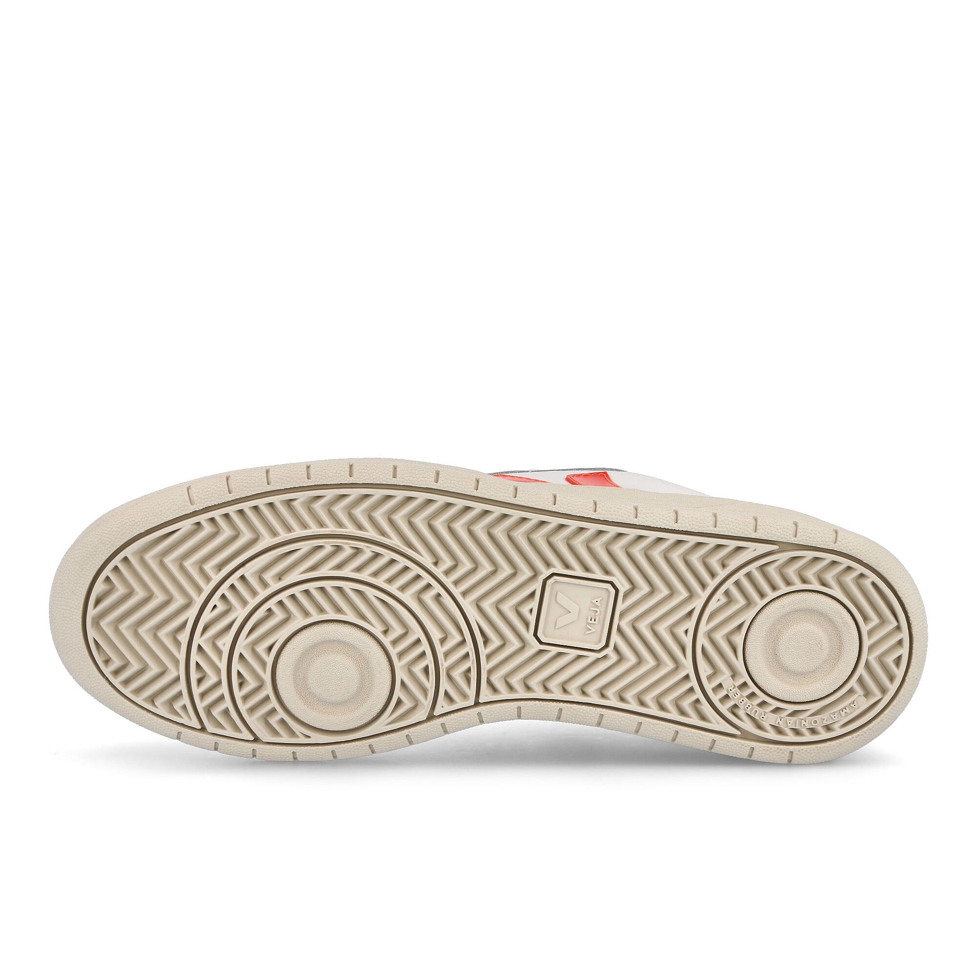 Veja v-10 leather Extra White / Orange Fluo Cobalt  Detail view 2 | Overkill