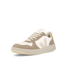 Veja wmns v-10 chromfree leather Extra White / Sahara / Ouro Sneakers  Close Up | Overkill