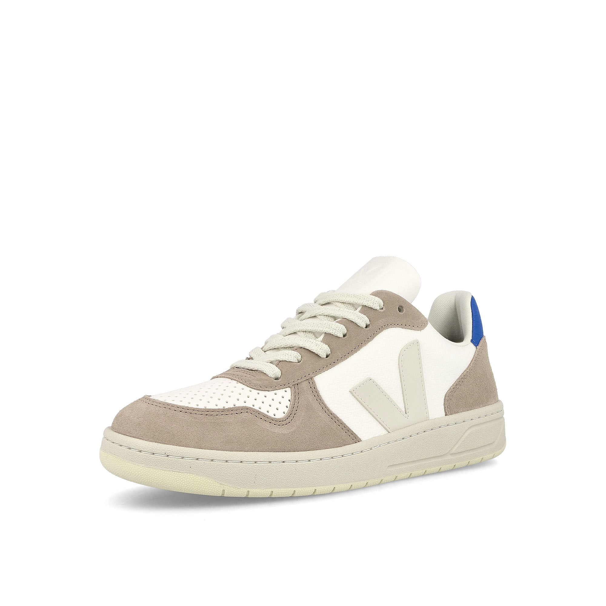 Veja wmns v-10 chromefree leather White / Beige Sneakers  Close Up | Overkill