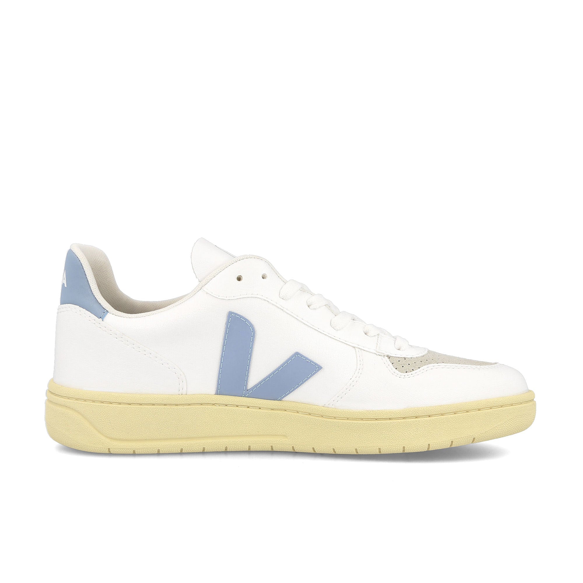 Veja wmns v-10 cwl White-Steel-Butter Low Top Sneakers  Silhouette | Overkill