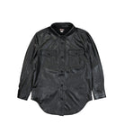GUESS Originals Wmns Go Nicole PU Leather Shirt Jet Black Shirts W2BH05K8S30-JTMU | Overkill