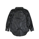 GUESS Originals Wmns Go Nicole PU Leather Shirt Jet Black Shirts Material | Overkill