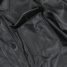 GUESS Originals Wmns Go Nicole PU Leather Shirt Jet Black Shirts Detailfoto | Overkill