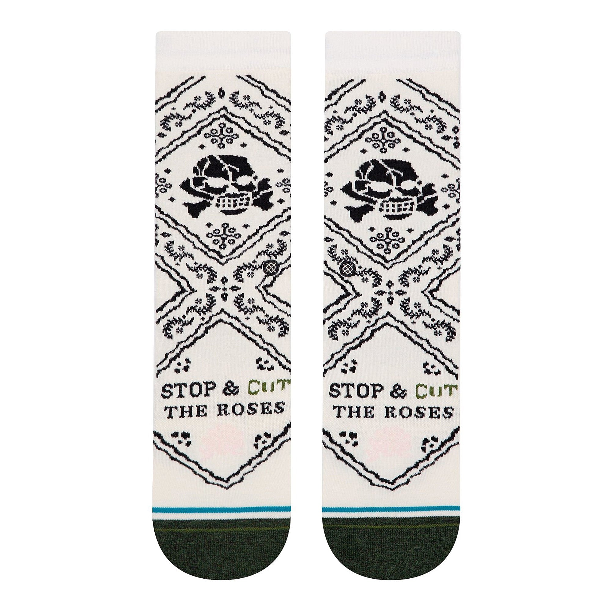 Stance Wmns Cut The Roses Crew Socks Cream Socks Material | Overkill