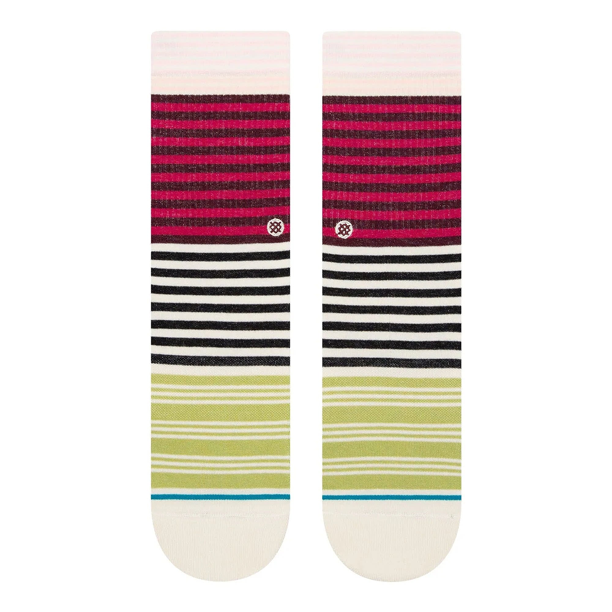 Stance Wmns Sunshine Stripe Crew Socke Magenta Socks Material | Overkill