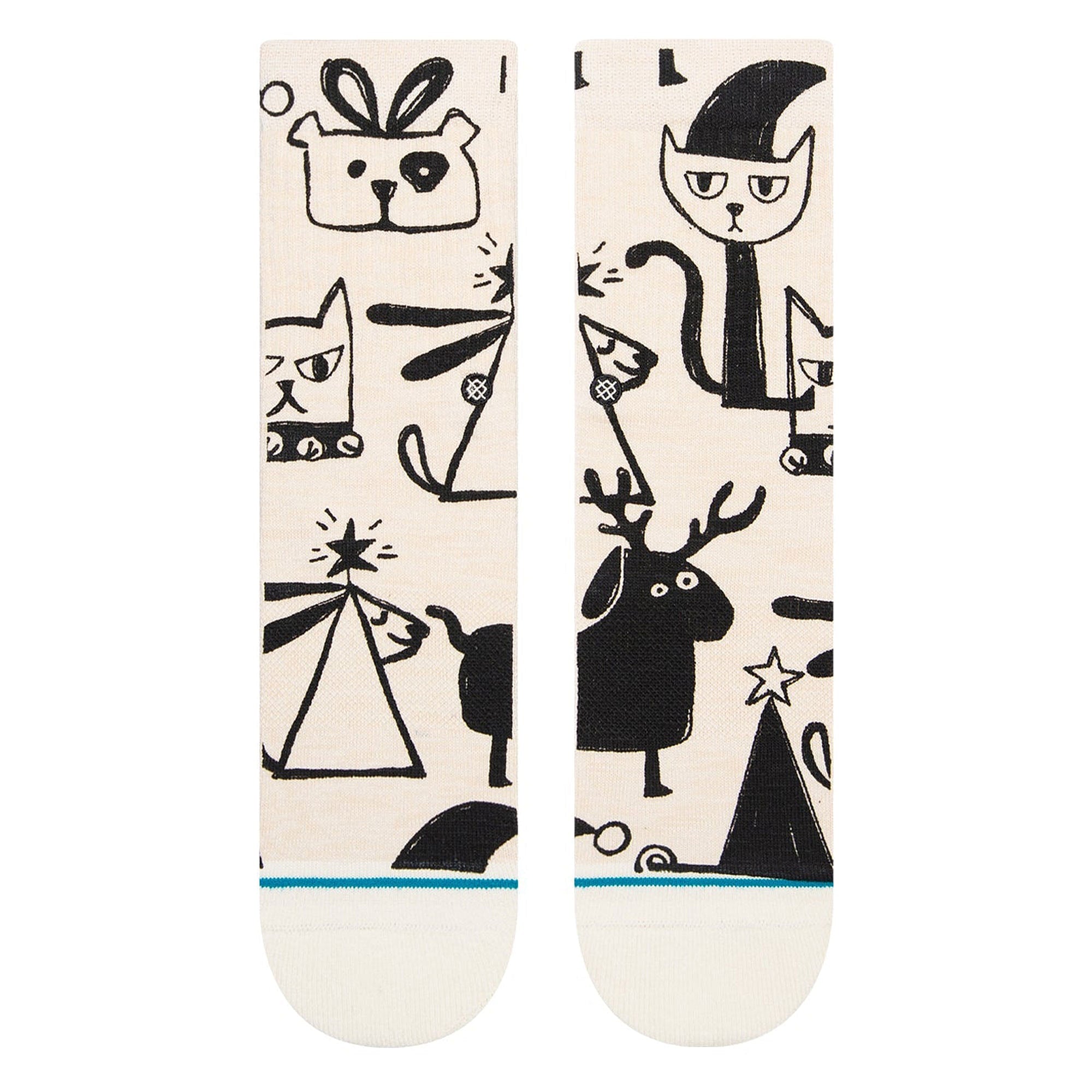 Stance Wmns Christmas Bazaar Socks Off White Socks Material | Overkill