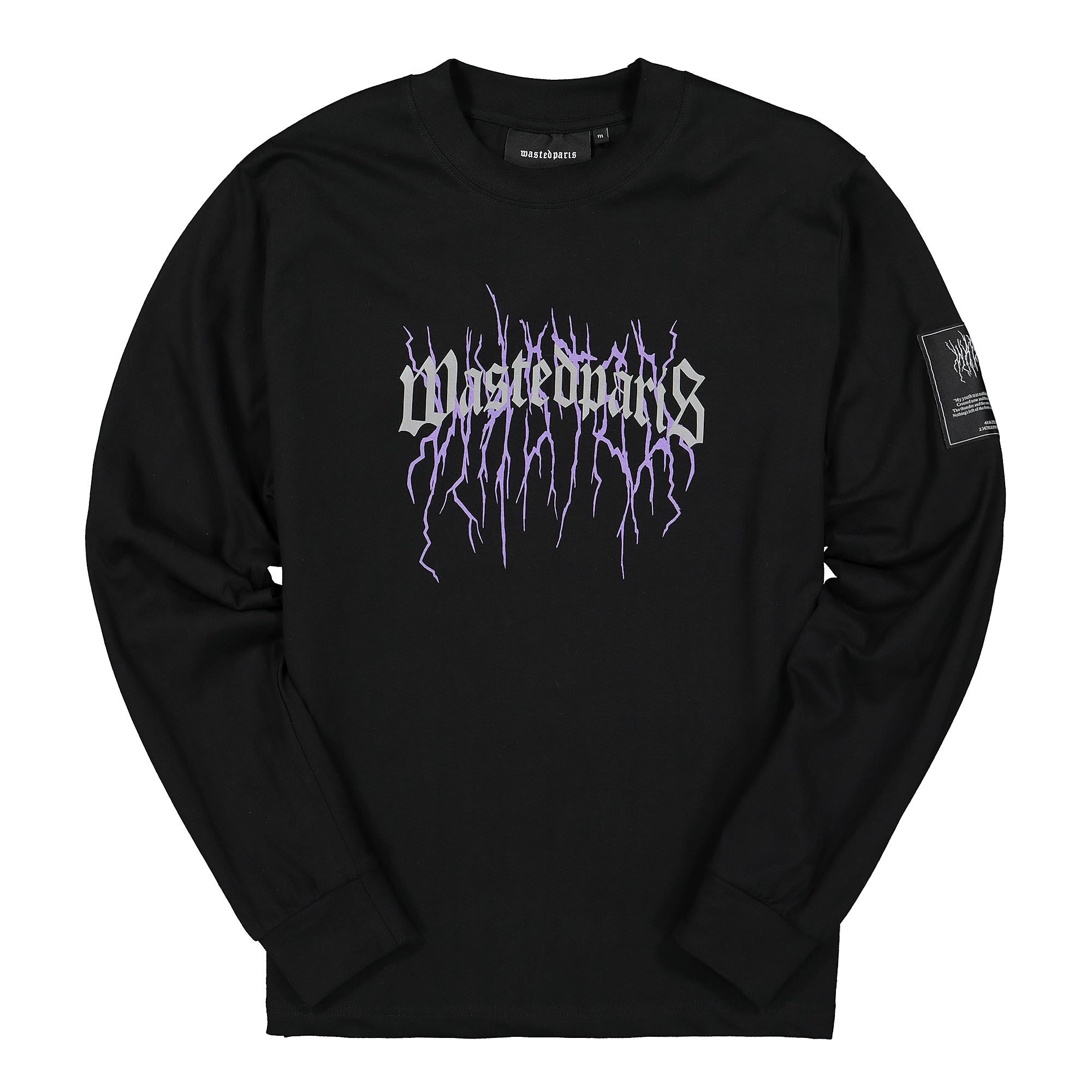 Wasted Paris Thunder Bridge Longsleeve T-Shirt Reflective Black Longsleeves 128257 | Overkill