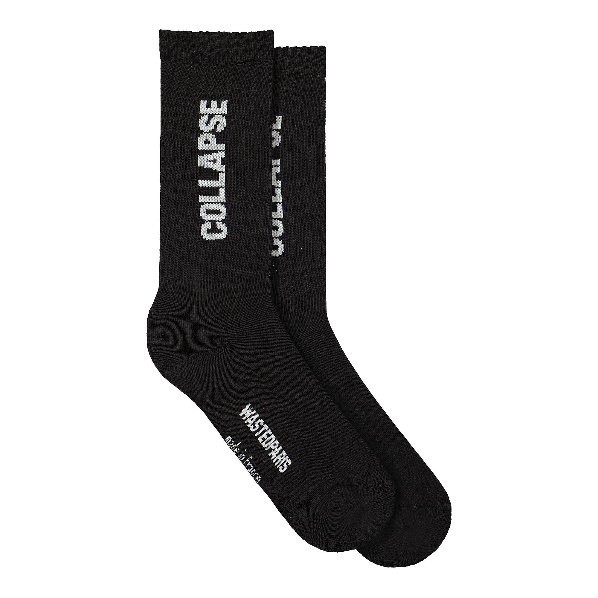 Wasted Paris Socks Collapse Black Socks  | Overkill