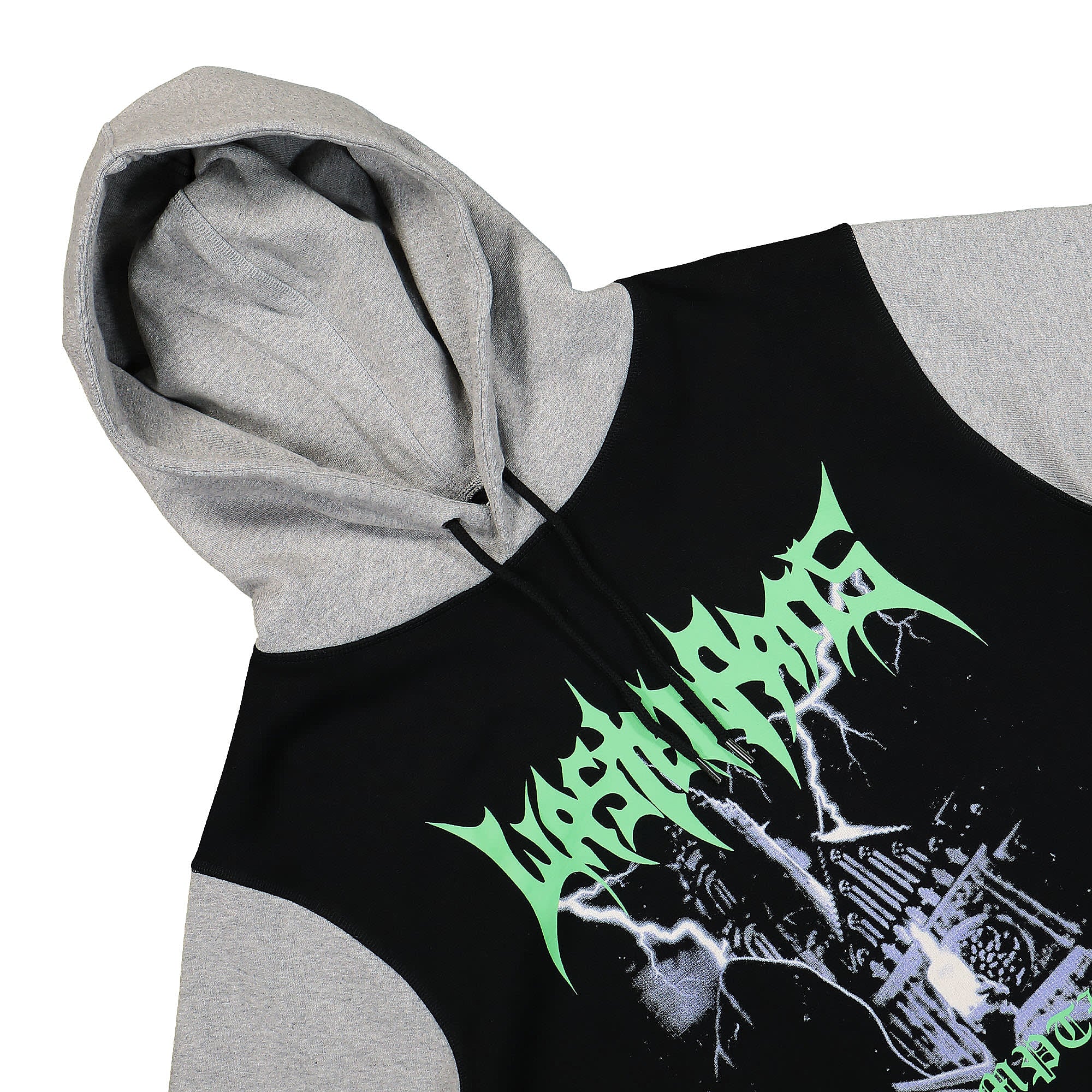 Wasted Paris Redemption Hoodie Ash Grey / Black Hoodies Close-up | Overkill