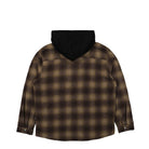 Wasted Paris Shadow Plaid Method Shirt Brown / Black Hoodies Material | Overkill