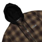 Wasted Paris Shadow Plaid Method Shirt Brown / Black Hoodies Close-up | Overkill