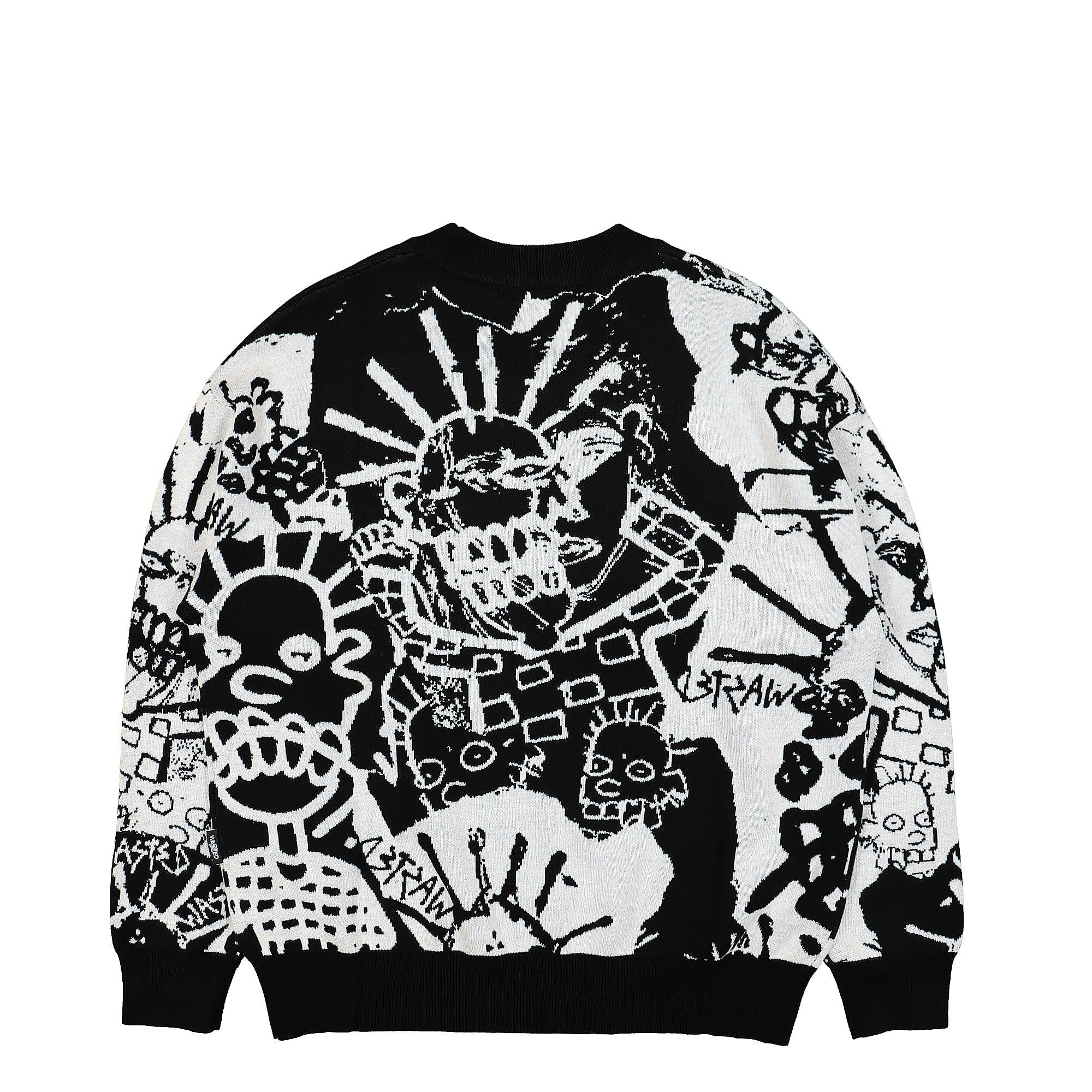 Wasted Paris Damaged Sweater Black Sweatshirts Material | Overkill