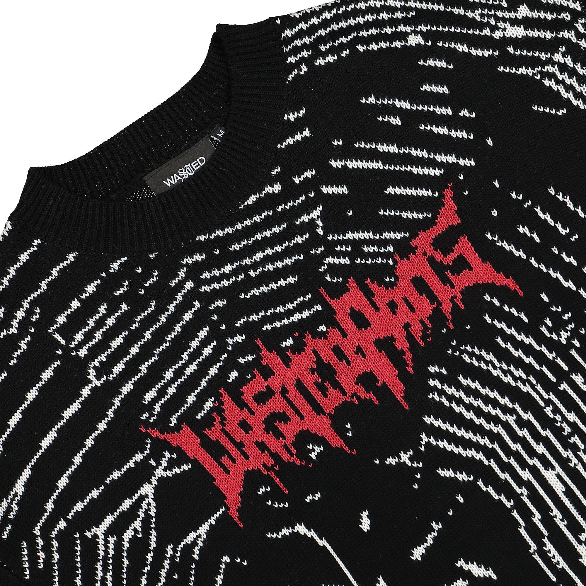 Wasted Paris Venum Sweatshirt Black Sweatshirts Close-up | Overkill