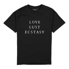 Wasted Paris Love Lust Ecstasy T-Shirt Black T-Shirts  | Overkill