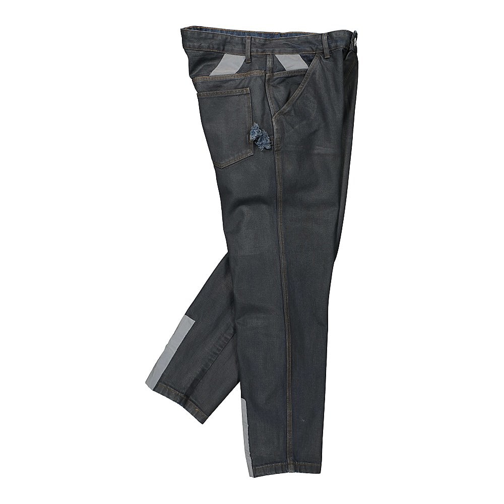 U.P.W.W. waxed work denim pants Blue Jeans Close-up | Overkill