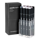 Stylefile marker 12er grey set warm  Marker SFS12WG | Overkill