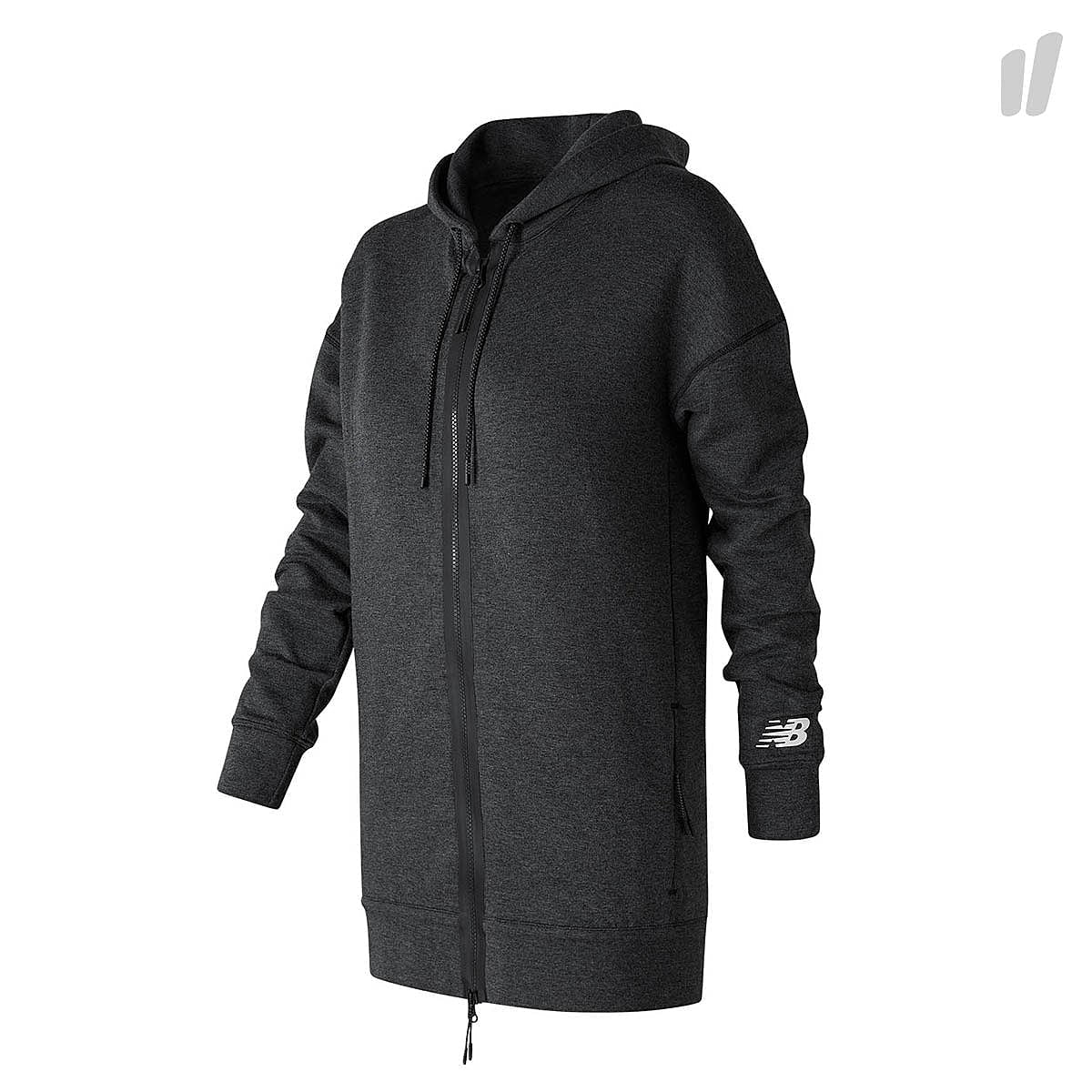 New Balance Sport Style Fleece Hoodie Black Heather Hoodies WJ71561BKH | Overkill