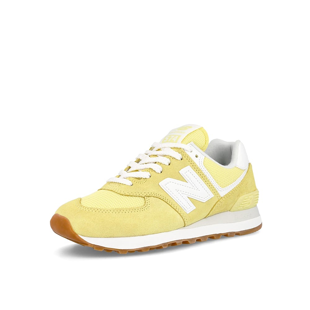 New Balance wl 574 pk2 Yellow-White Sneakers  Close Up | Overkill