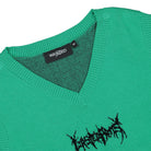 Wasted Paris Wmns Mortem Sweater Vest Spring Green Sweater Vests Close-up | Overkill