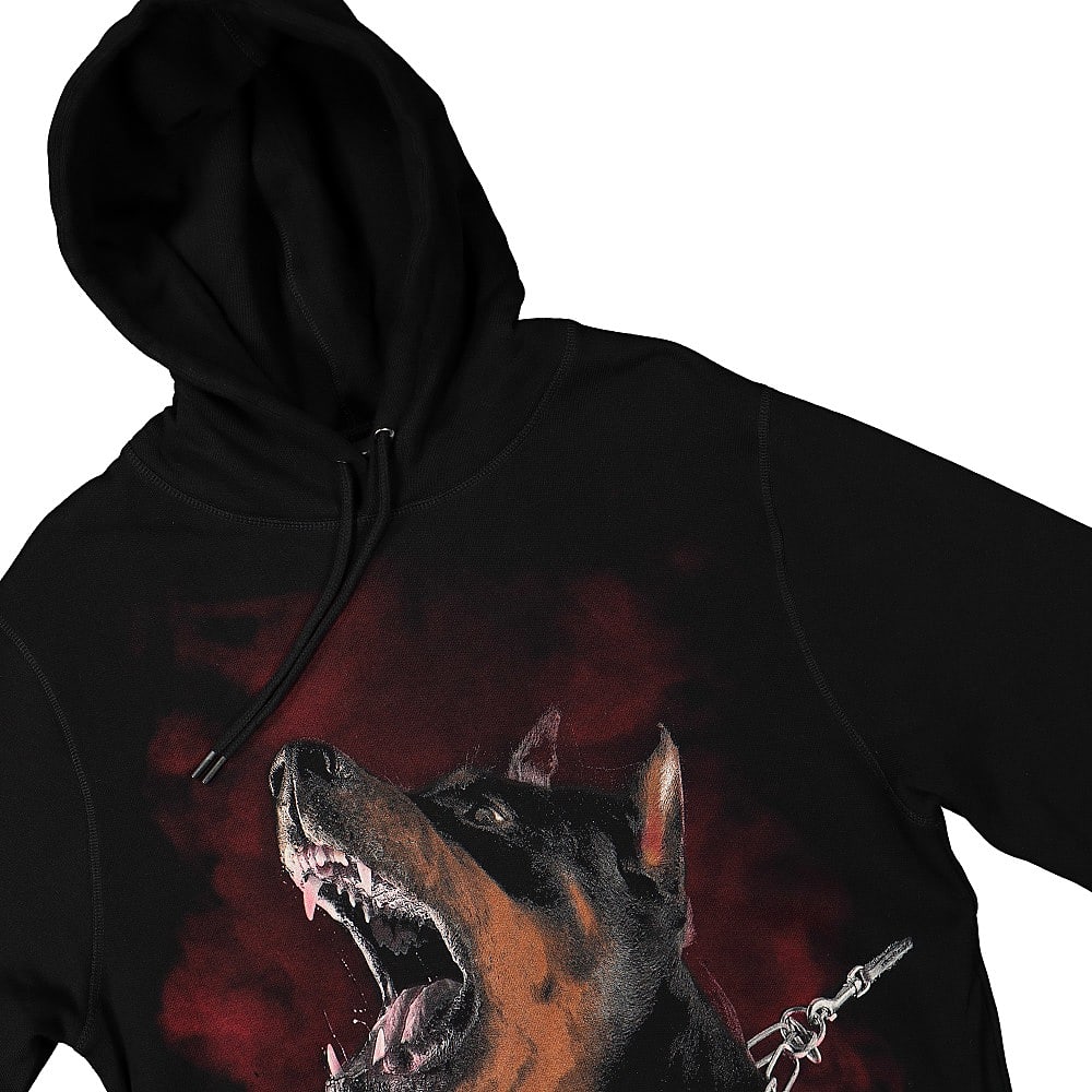 Wasted Paris Rage Hoodie Black Hoodies Close-up | Overkill