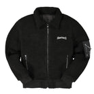 Wasted Paris Reversible Zipper Jacket Sherpa Black Jackets  | Overkill