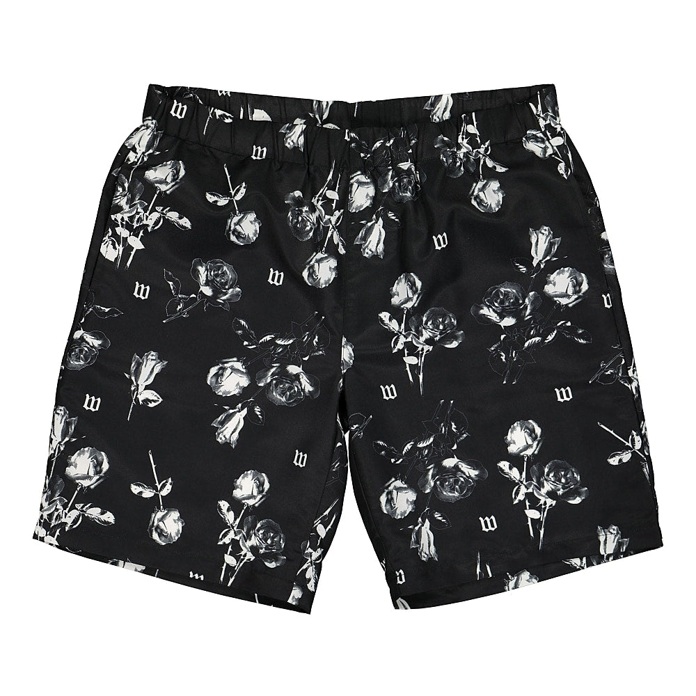 Wasted Paris Allover Charming Short Black Shorts WPACS | Overkill
