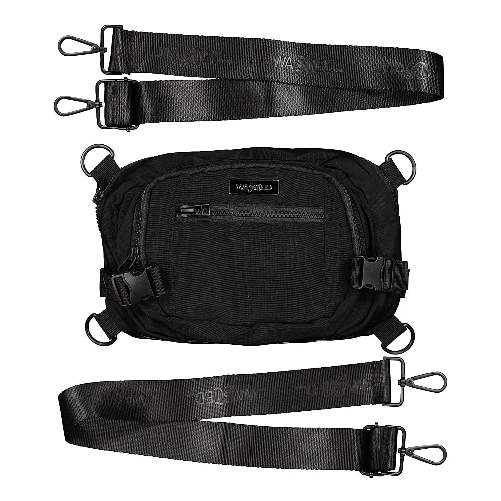 Wasted Paris Basswood Travel Bag Black Shoulder & Cross Body Bags WPBTB | Overkill
