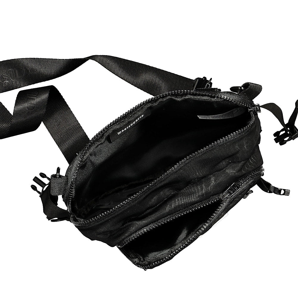 Wasted Paris Basswood Travel Bag Black Shoulder & Cross Body Bags Close-up | Overkill