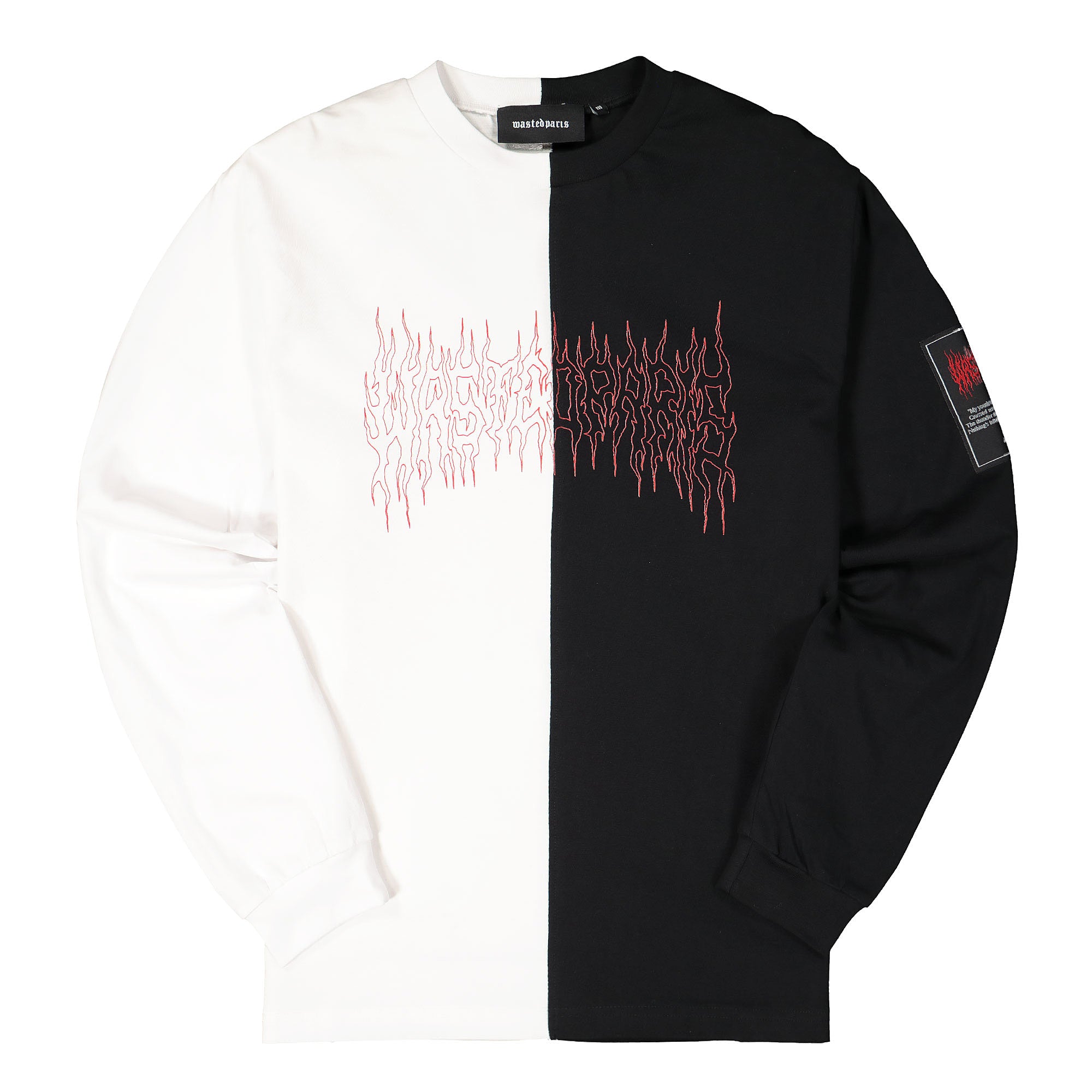 Wasted Paris Bicolor Fire II Longsleeve White / Black Longsleeves  | Overkill