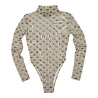 Wasted Paris Body Mesh Allover Monogram Nude Longsleeves Material | Overkill