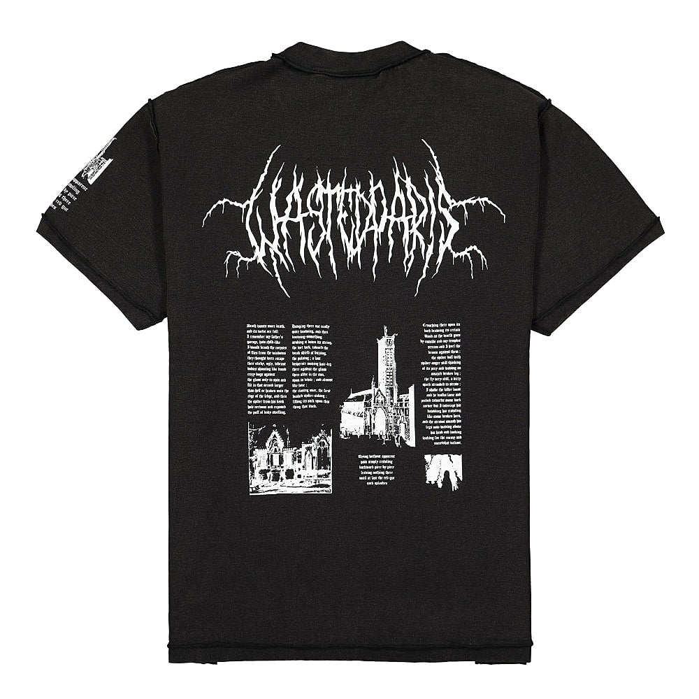 Wasted Paris Cult Faded Tee Black T-Shirts Material | Overkill
