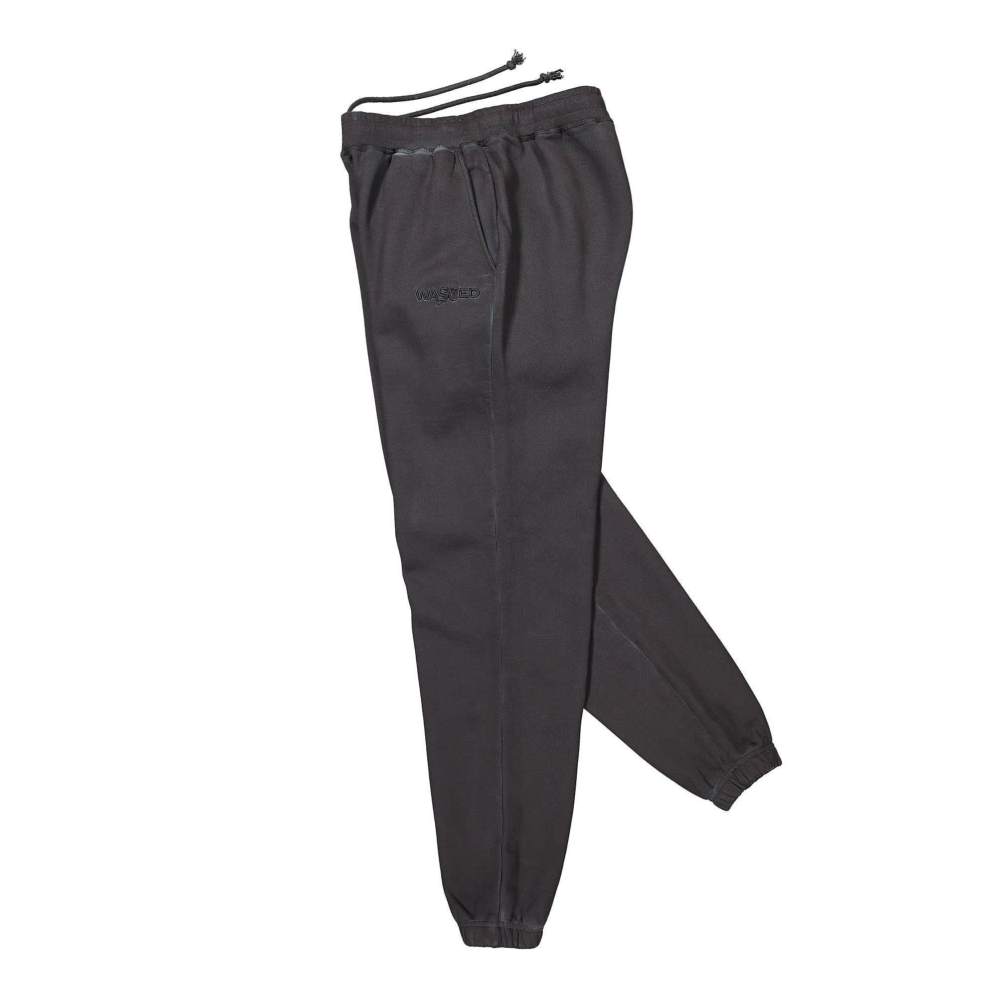 Wasted Paris Chill Signature Jogging Pant Faded Black Sweat & Track Pants Close-up | Overkill