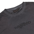 Wasted Paris Chill Signature T-Shirt Faded Black T-Shirts Close-up | Overkill