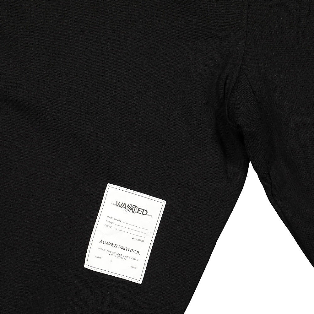 Wasted Paris Essential Funnel Sweatshirt Black Sweatshirts Detail view 1 | Overkill