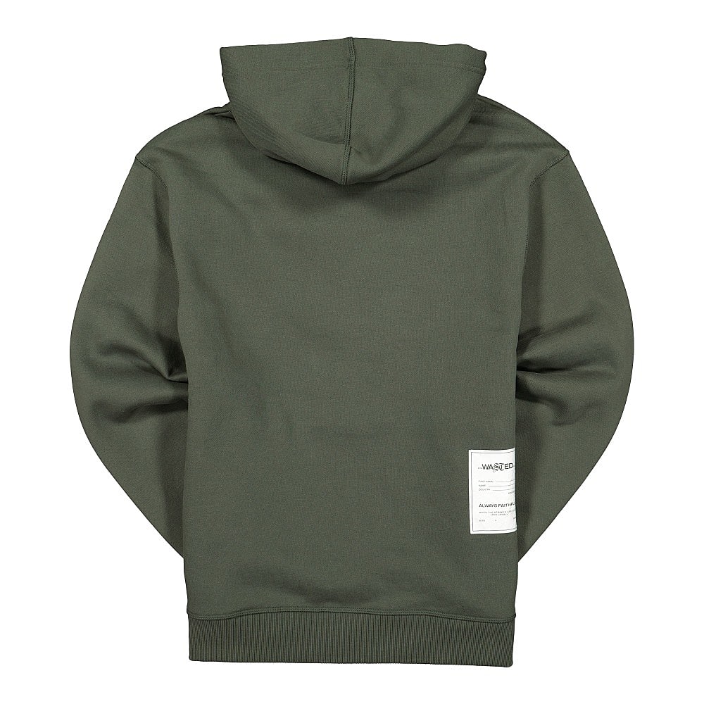 Wasted Paris Essential Hoodie Slate Green Hoodies Material | Overkill