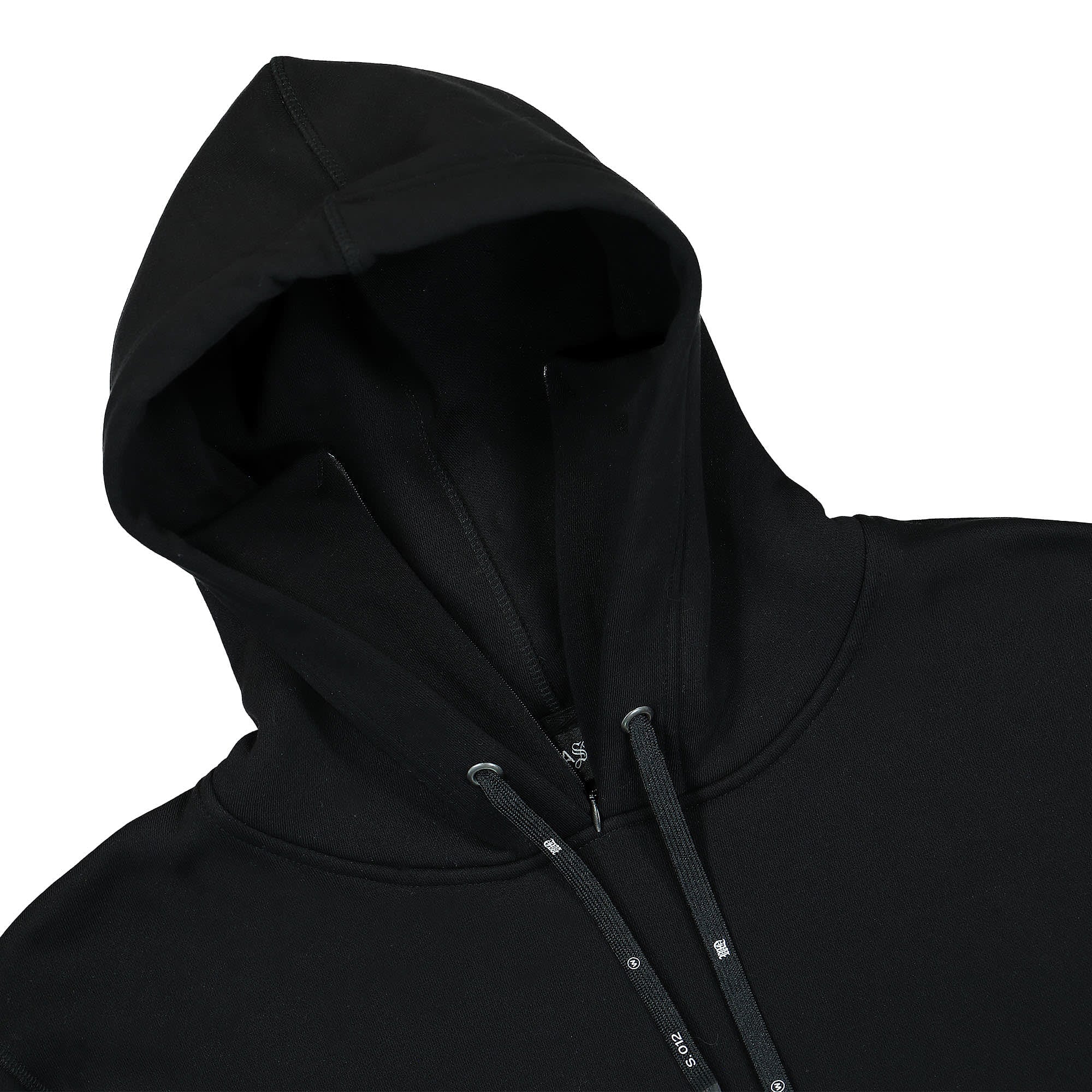 Wasted Paris Essential Hoodie Black Hoodies Close-up | Overkill