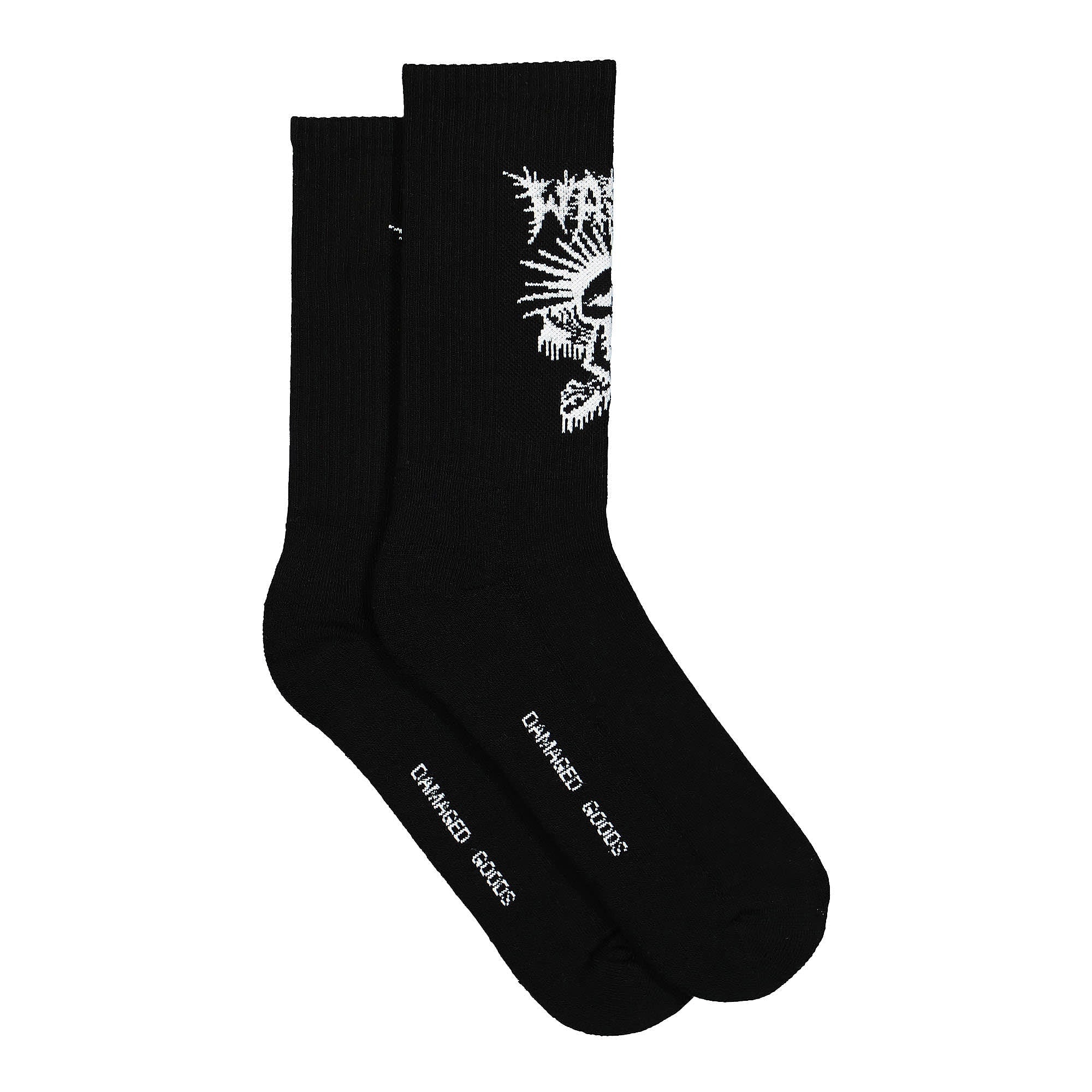 Wasted Paris Exit Socks Black Socks Material | Overkill