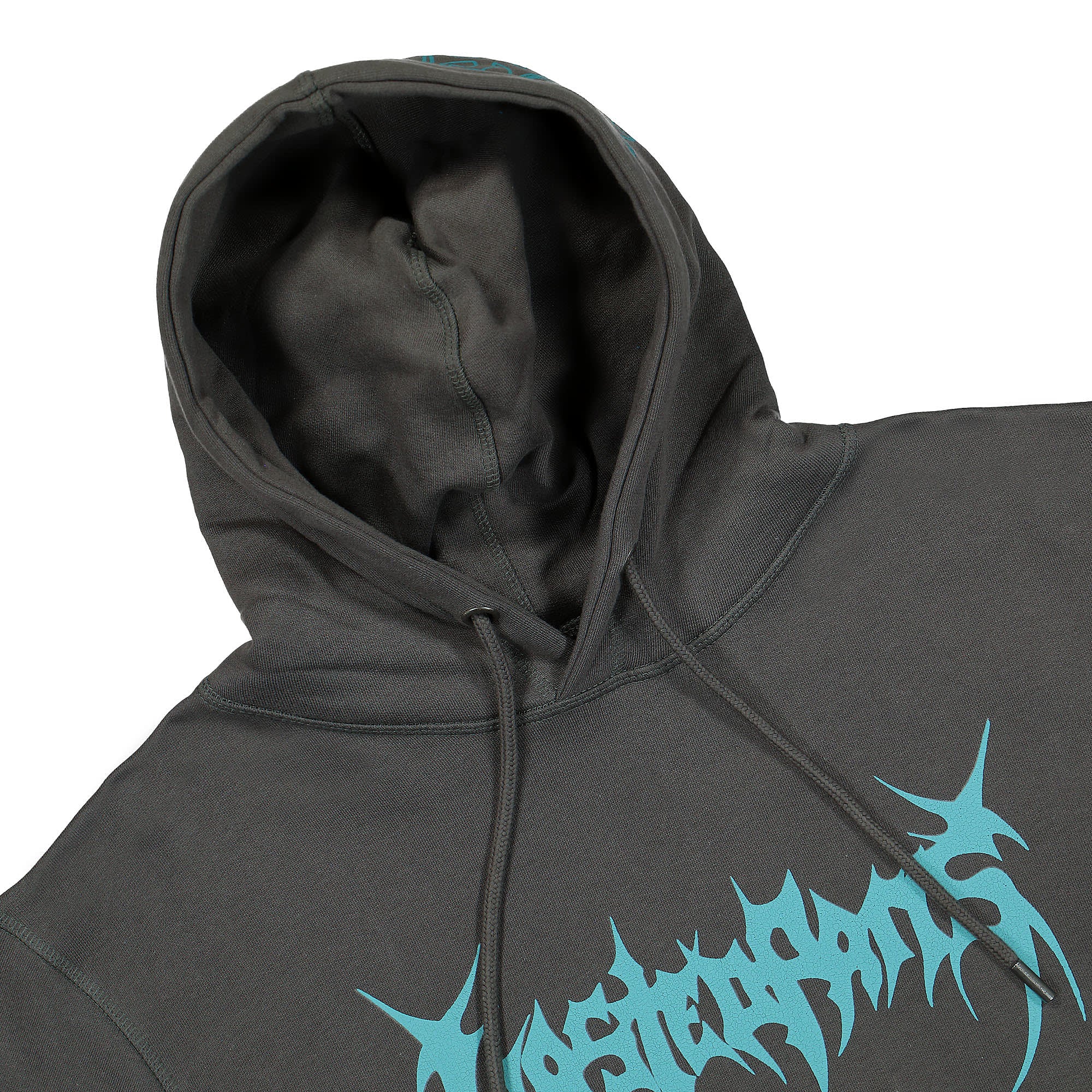 Wasted Paris Mortem Hoodie Charcoal Hoodies Close-up | Overkill