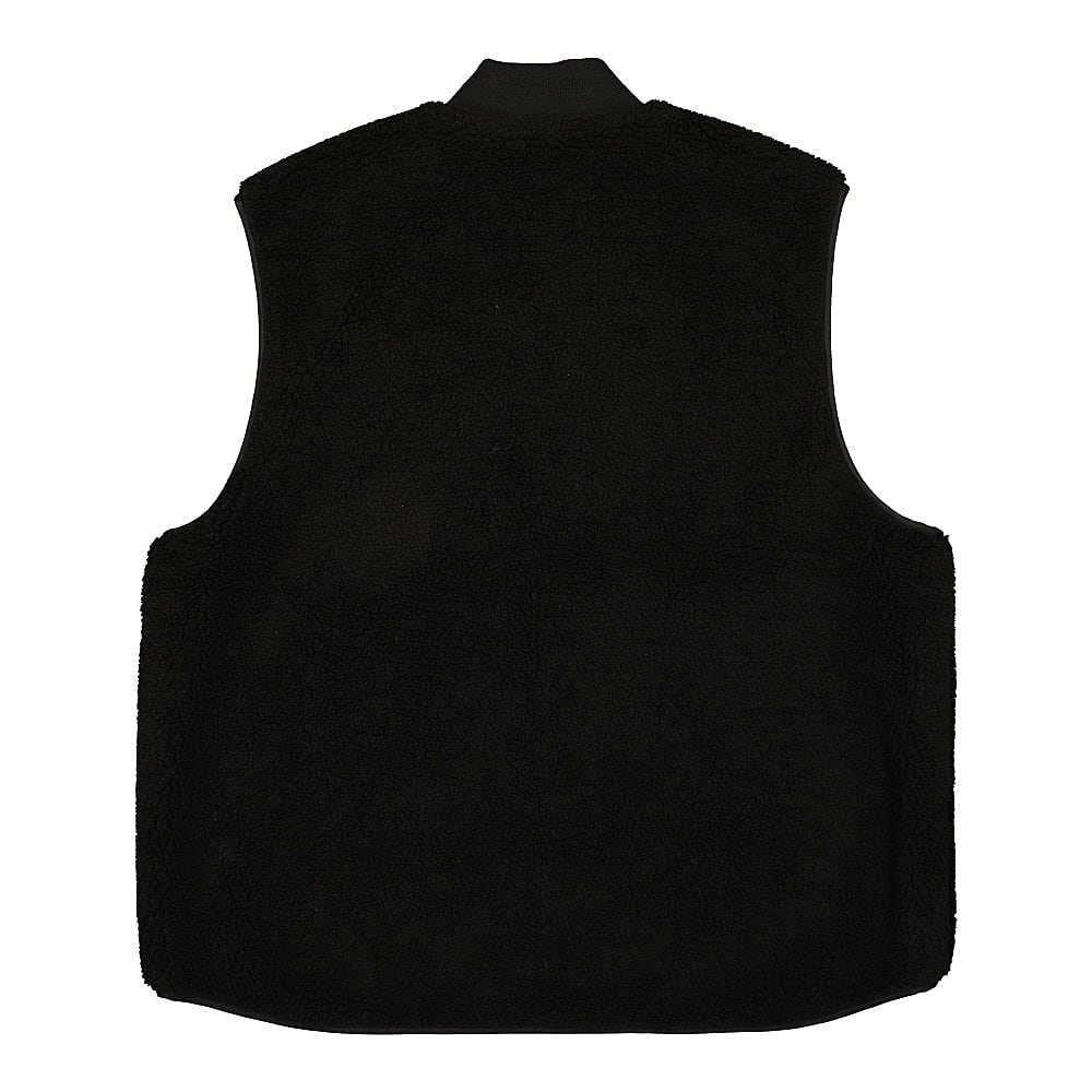 Wasted Paris Mountain Reversible Sherpa Vest Black Vests Material | Overkill