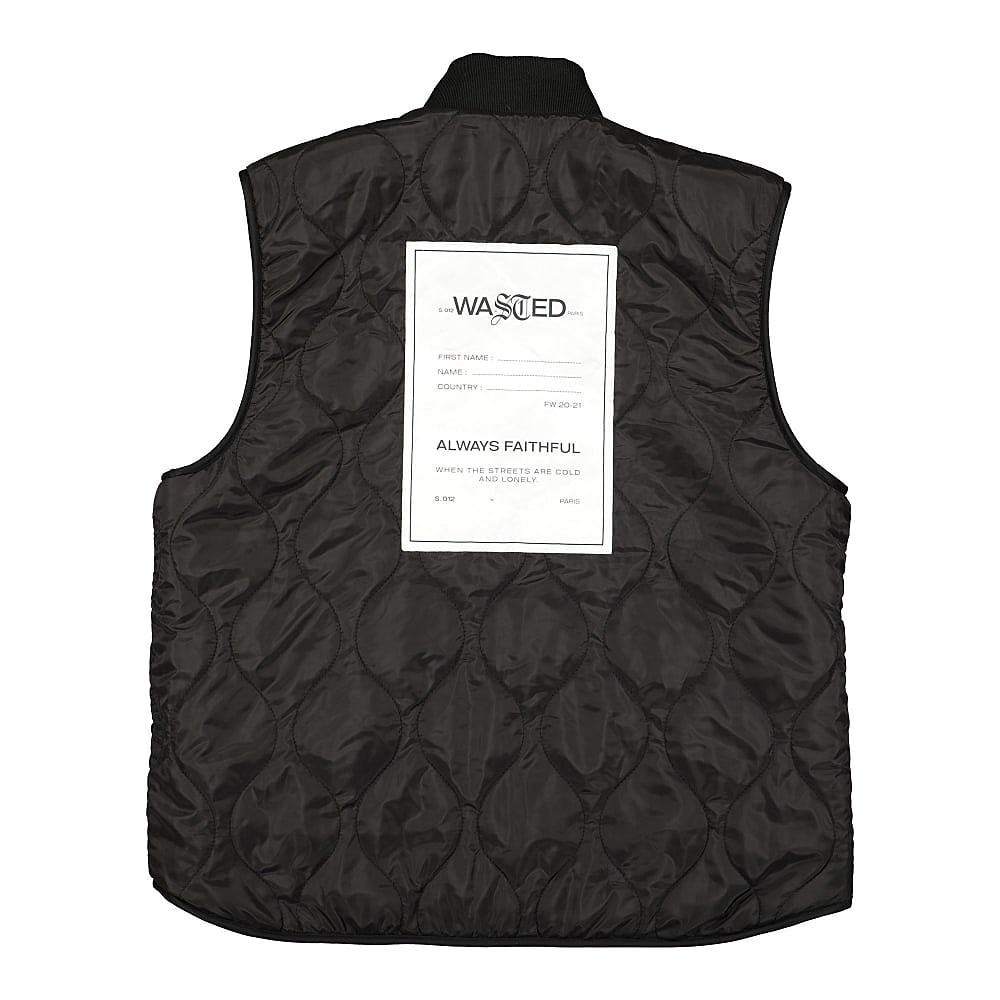 Wasted Paris Mountain Reversible Sherpa Vest Black Vests Detailfoto | Overkill