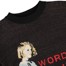 Wasted Paris Nineties Knit Sweater Black Sweatshirts Close-up | Overkill
