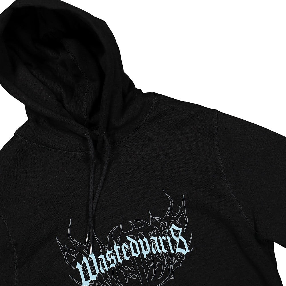 Wasted Paris Shadow Bridge Hoodie Black Hoodies Close-up | Overkill