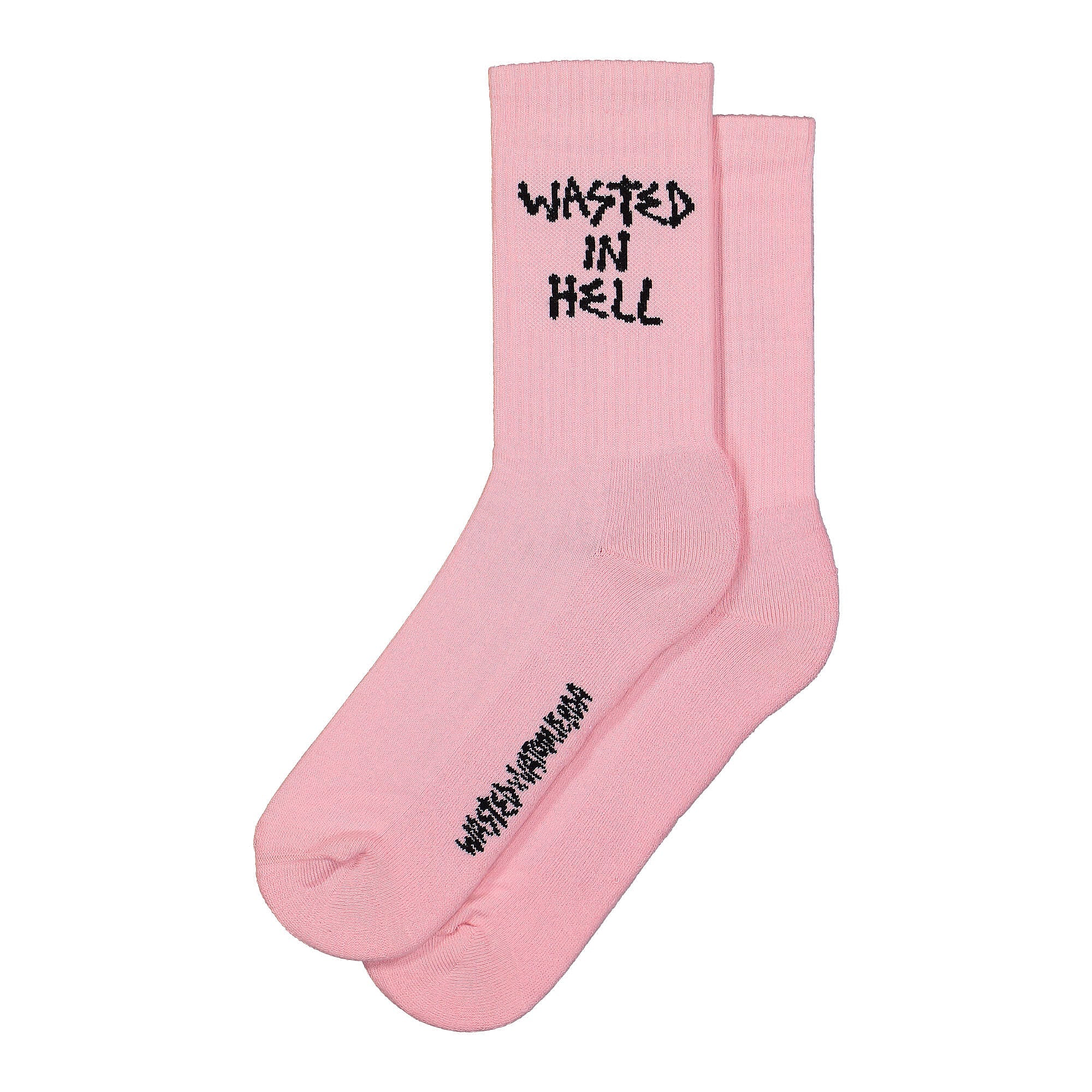 Wasted Paris Skull Hell Socks Sour Pink Socks WPSHS | Overkill