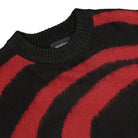 Wasted Paris Smile Sweatshirt Black / Red Sweatshirts Close-up | Overkill