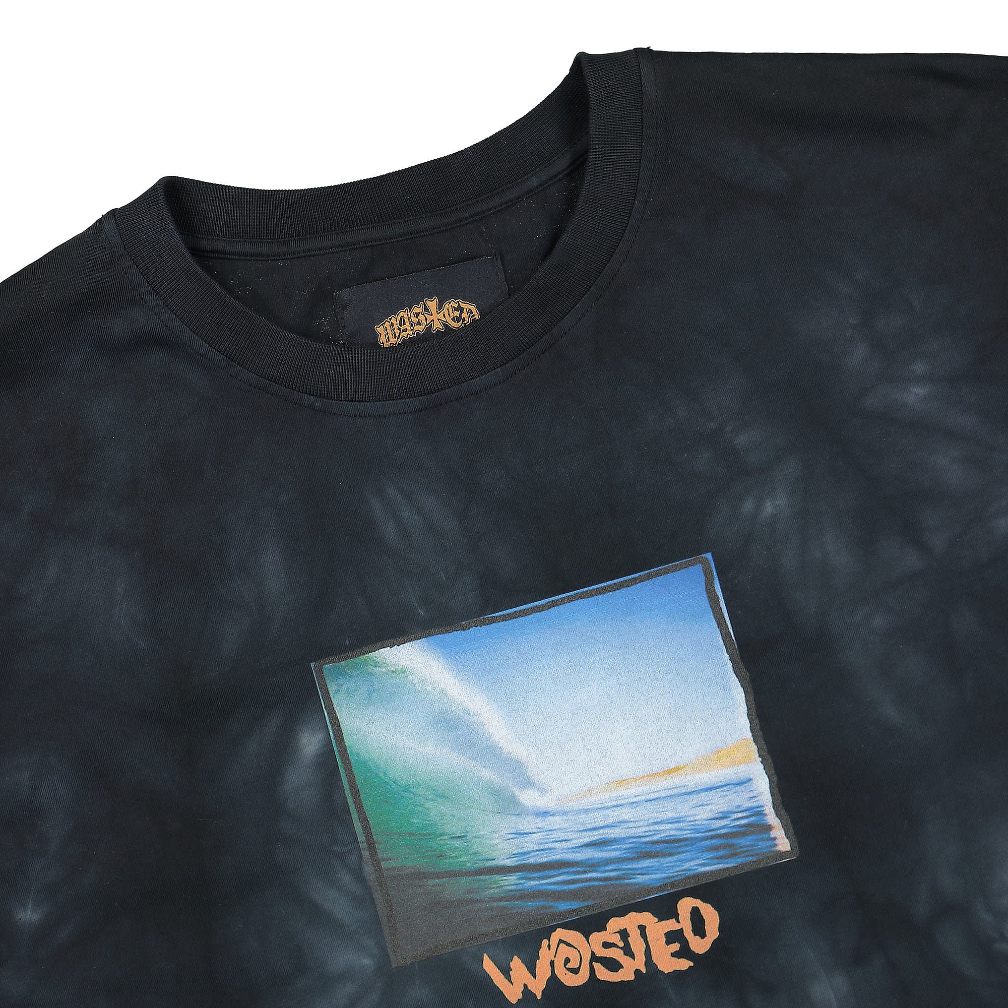 Wasted Paris Sorry Marble Dye T-Shirt Black / Light Grey T-Shirts Material | Overkill
