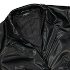Wasted Paris Wmns Lula Monogram Faux Leather Jacket Black Jackets Close-up | Overkill