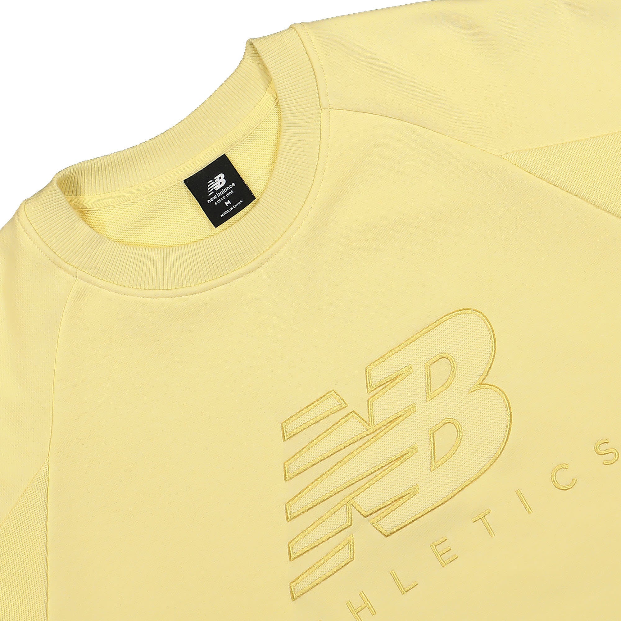 New Balance Athletics Crew Maize Sweatshirts Close-up | Overkill