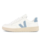 Veja v-12 leather White-Blue Sneakers XD0202787B | Overkill