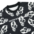 Youths In Balaclava Skull Tee Black T-Shirts Close-up | Overkill